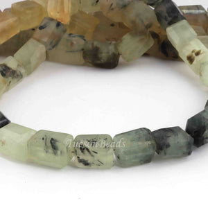 1 Strand  Prehnite Faceted Tumbled Shape, Nuggets Beads , Step Cut , Briolettes - 15mmx10mm - 16 inches BR0037 - Tucson Beads