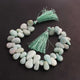 1 Strand Amazonite Smooth  Pear Briolettes -  13mmx9mm-22mmx14mm 9.5 Inches BR1306 - Tucson Beads