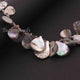 1 Strand Mother Of Pearl Faceted Fancy Shape Biolettes- Mop Briolettes, Pearl beads 24mmx17mm-11mmx8mm, 7.5 inches BR4260 - Tucson Beads