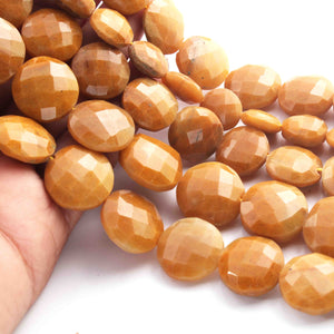 1 Strand Yellow Opal Briolettes - Coin Shape  Briolettes -8mmx17mm- 9 inches BR01530 - Tucson Beads