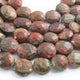 1 Strand Unakite  Faceted Briolettes -Coin Shape  Briolettes - 18mmx13mm-20mmx16mm-10 Inches BR01536 - Tucson Beads