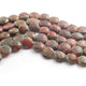 1 Strand Unakite  Faceted Briolettes -Coin Shape  Briolettes - 18mmx13mm-20mmx16mm-10 Inches BR01536 - Tucson Beads