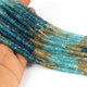 2 Strand Shaded Neon Apatite Faceted Rondelles , jewelry making supplies-  4mm 13.5 inche BR0530 - Tucson Beads