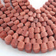 1 Strand Rhodonite Faceted Briolettes - Fancy Beads 9mmx10mm-6mmx8mm- 8.5 Inches BR01546 - Tucson Beads