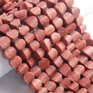 1 Long Strand Rhodocrosite Faceted Fancy Shape beads - 8mmx9mm- 8 Inches BR01532 - Tucson Beads