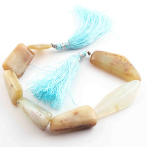 1 Strand Peru opal smooth  Briolettes - Assorted Briolettes -18mmx16mm-42mmx16mm -8 Inches BR928 - Tucson Beads