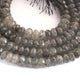 1  Strand Black Rutile Faceted Rondelles - Round Shape Rondelles - 9mm-12mm-8 Inches BR02138 - Tucson Beads