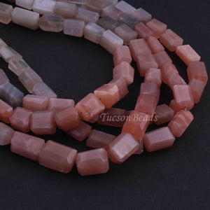 1 Long Strand Multi Moonstone Faceted Tumbled Shape, Nuggets Beads , Step Cut , Briolettes - 10mmx9mm-15mmx12mm- 16 inches BR0038 - Tucson Beads