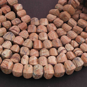 1  Long Strand Brown Jasper Faceted Briolettes Fancy Shape Briolettes 10mmx9mm-8 Inches BR01544 - Tucson Beads