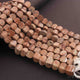 1  Long Strand Brown Jasper Faceted Briolettes Fancy Shape Briolettes 10mmx9mm-8 Inches BR01544 - Tucson Beads