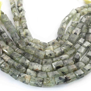 1 Long Strand Prehnite  Faceted Tumbled Shape, Nuggets Beads , Step Cut , Briolettes - 12mmx9mm-16mmx10mm- 10 inches BR01510 - Tucson Beads