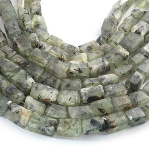 1 Long Strand Prehnite  Faceted Tumbled Shape, Nuggets Beads , Step Cut , Briolettes - 12mmx9mm-16mmx10mm- 10 inches BR01510 - Tucson Beads