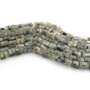 1 Strand  Green Rutile Faceted Briolettes - Tumble Nugets Shape Briolettes - 16mmx10mm-10mmx8mm- 10.5 Inches BR01559 - Tucson Beads