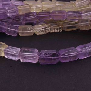 1 Strand  Amethyst & Lemon Quartz  Faceted Tumbled Shape, Nuggets Beads , Step Cut , Briolettes - 12mmx10mm-15mmx10mm - 12.7  inches BR0036 - Tucson Beads