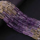 1 Strand  Amethyst & Lemon Quartz  Faceted Tumbled Shape, Nuggets Beads , Step Cut , Briolettes - 12mmx10mm-15mmx10mm - 12.7  inches BR0036 - Tucson Beads