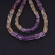 1 Strand  Amethyst & Lemon Quartz  Faceted Tumbled Shape, Nuggets Beads , Step Cut , Briolettes - 12mmx10mm-15mmx10mm - 12.7  inches BR0036 - Tucson Beads