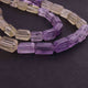 1 Strand  Amethyst & Lemon Quartz  Faceted Tumbled Shape, Nuggets Beads , Step Cut , Briolettes - 12mmx10mm-15mmx10mm - 12.7  inches BR0036 - Tucson Beads