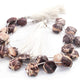 1 Strand Chocolate  Jasper Hexagon Shape Faceted Briolettes  - 12mm-14mm-9  Inches BR01490 - Tucson Beads