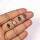 5 Pcs Mystic Titanium Druzy Oval Connector, Silver  Plated,Double Bail Connector, Bezel Oval Connector  13mmX6mm PC797 - Tucson Beads