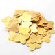 10 PCS Star Charm 24k Gold Plated On copper - Golden stamp finish charm 24mm GPC1043 - Tucson Beads