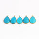 13  Pcs Blue Chalcedony  Faceted  Pear Shape 24k Gold Plated Pendant - 25mmx16mm  PC390 - Tucson Beads