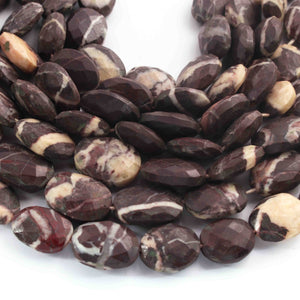 1  Strand Chocolate Jasper Faceted  Briolettes  - Oval  Briolettes  -14mmx12mm -18mmx14mm-10 Inches BR01610 - Tucson Beads