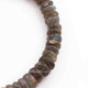 1  Strand Labradorite  Briolettes -Wheel Shape  Briolettes  7mmx3mm 7.5 Inches BR2299 - Tucson Beads