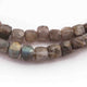 1 Strand Labradorite Faceted Cube Beads Briolettes -  Labradorite Box Shape Beads 8mmx7mm  7 Inches BR2420 - Tucson Beads