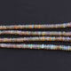 1 Long Strand Ethiopian Opal Smooth Roundels - Ethiopian Roundels Beads 3mm-4mm 16 Inch BR2658 - Tucson Beads