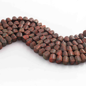 1  Strand Red  Jasper Faceted  Briolettes  - Fancy  Briolettes  -10mm-10.5 Inches BR01603 - Tucson Beads