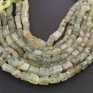 1 Long Strand Prehnite  Faceted Tumble Shape, Nuggets Beads , Step Cut , Briolettes -8mmx7mm-15mmx10mm- 10.5 inches BR01607 - Tucson Beads