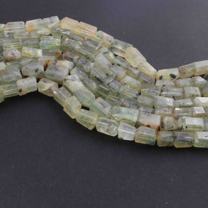 1 Long Strand Prehnite  Faceted Tumble Shape, Nuggets Beads , Step Cut , Briolettes -8mmx7mm-15mmx10mm- 10.5 inches BR01607 - Tucson Beads