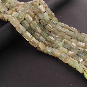 1 Long Strand Prehnite  Faceted Tumble Shape, Nuggets Beads , Step Cut , Briolettes -8mmx7mm-15mmx10mm- 10.5 inches BR01607 - Tucson Beads