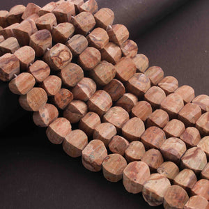 1  Strand Brown  Jasper Faceted  Briolettes  - Fancy  Briolettes  -8mm-10mm-8.5 Inches BR01604 - Tucson Beads