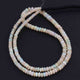 1 Full Strand Natural Ethiopian Welo Opal Smooth Rondelles Beads -Opal Rondelle 3mm-5mm 16 Inch BR3190 - Tucson Beads