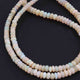 1 Full Strand Natural Ethiopian Welo Opal Smooth Rondelles Beads -Opal Rondelle 3mm-5mm 16 Inch BR3190 - Tucson Beads