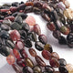 1 Strand Multi Tourmaline Smooth Briolettes  - Assorted Shape Briolettes  15mmx13mm - 17 Inches BR0104 - Tucson Beads