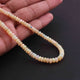 1 Full Strand Natural Ethiopian Welo Opal Smooth Rondelles Beads -Opal Rondelle 3mm-5mm 16 Inch BR3190 - Tucson Beads