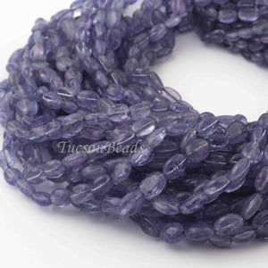 1 Long Strand Tenzanite  Smooth Briolettes -Oval Shape Briolettes - 3mmx5mm-9mmx6mm - 16 Inches BR0101 - Tucson Beads