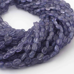 1 Long Strand Tenzanite  Smooth Briolettes -Oval Shape Briolettes - 3mmx5mm-9mmx6mm - 16 Inches BR0101 - Tucson Beads