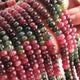 1  Long Strand Multi Tourmaline  Smooth Roundelles -Tourmaline Roundel Beads - Gemstone Rondelles 5mm-14 Inches BR0429 - Tucson Beads