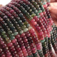 1 Long Strand Multi Tourmaline  Smooth Roundelles -Tourmaline Roundelles Beads - Gemstone Rondelles - 6mm -14.5 Inches BR0432 - Tucson Beads