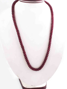 1 Strand Garnet Braided Strand maroon burgundy red many stones All there garnets heavy stranded Spanish garnet necklace BR01021 - Tucson Beads