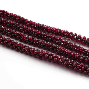 1 Strand Garnet Braided Strand maroon burgundy red many stones All there garnets heavy stranded Spanish garnet necklace BR01021 - Tucson Beads