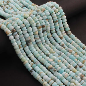 1  Long Strand Beautiful Peru Opal Smooth Heishi Tyre Beads -Peru Opal Gemstone Beads- 4mm-7mm-13 Inches BR02957 - Tucson Beads