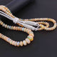 1 Long Strand Ethiopian Welo Opal Smooth Rondelles - Ethiopian Roundelles Beads 5mm-11mm 28 Inches long BRU075 - Tucson Beads