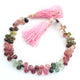 1 Strand Multi Tourmaline Faceted  Briolettes -  Pear Shape Briolettes  8mmx6mm-9mmx6mm 8.5 Inch BR1497 - Tucson Beads