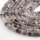 1 Strand Black Rutile Faceted  Rondelles- Rutile Rondelles Beads - 9mm- 11mm - 13 Inches BR01023 - Tucson Beads