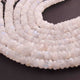 1  Long Strand White Rainbow Moonstone Faceted Rondelles  - Moonstone rondelles - 10mm-14mm -10 Inches BR01028 - Tucson Beads