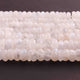 1  Long Strand White Rainbow Moonstone Faceted Rondelles  - Moonstone rondelles - 10mm-14mm -10 Inches BR01028 - Tucson Beads